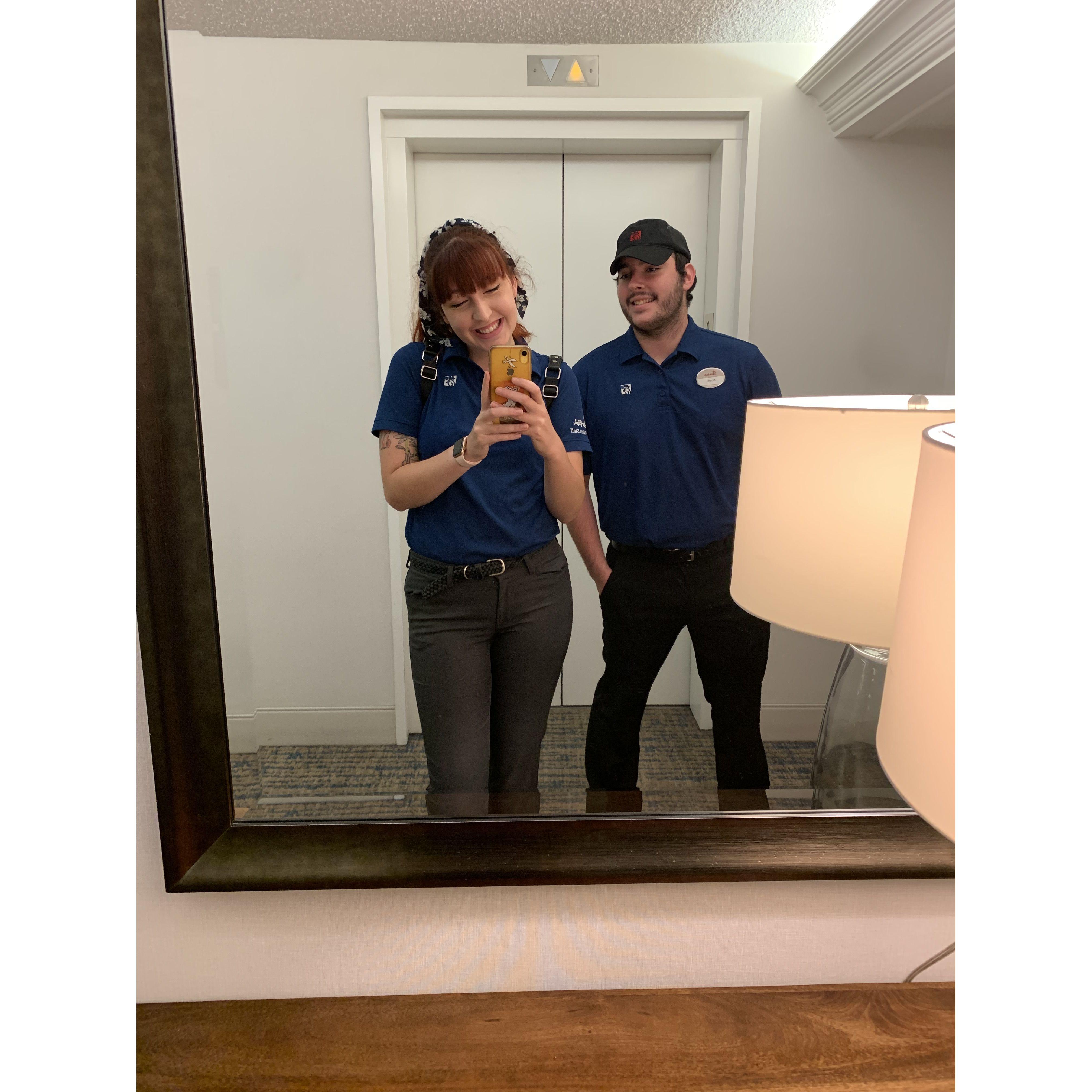 Our first grand opening we were lucky enough to travel to California together