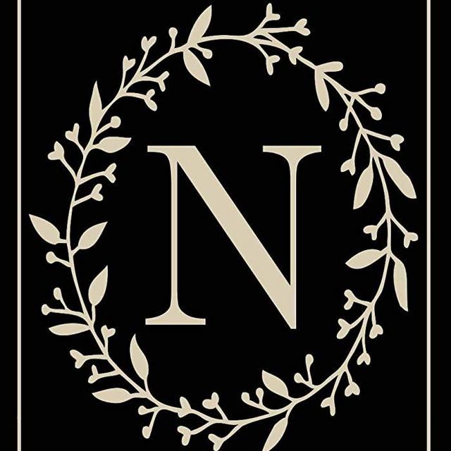 Briarwood Lane Classic Monogram Letter N Garden Flag Everyday 12.5" x 18"
