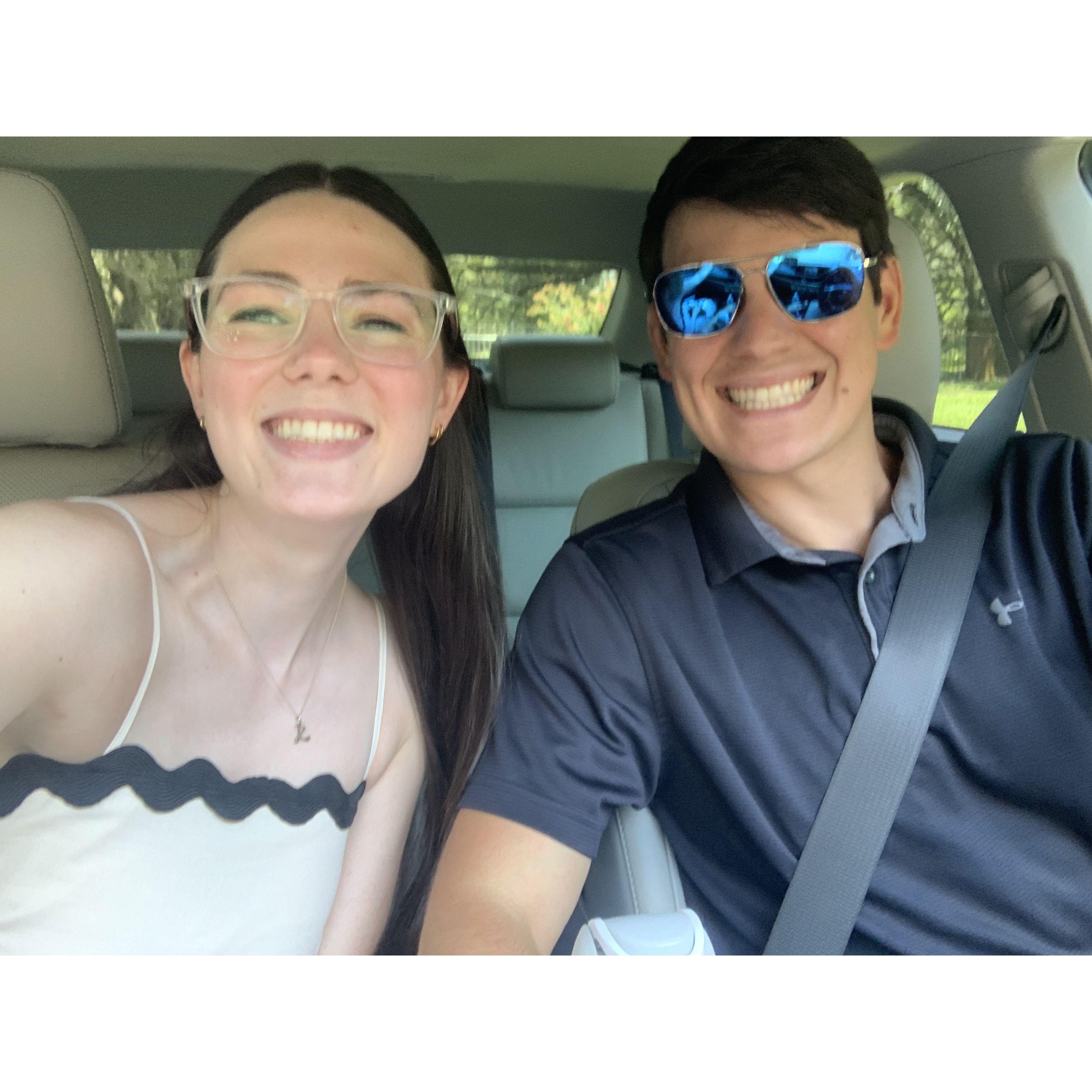 On our way to get engaged!