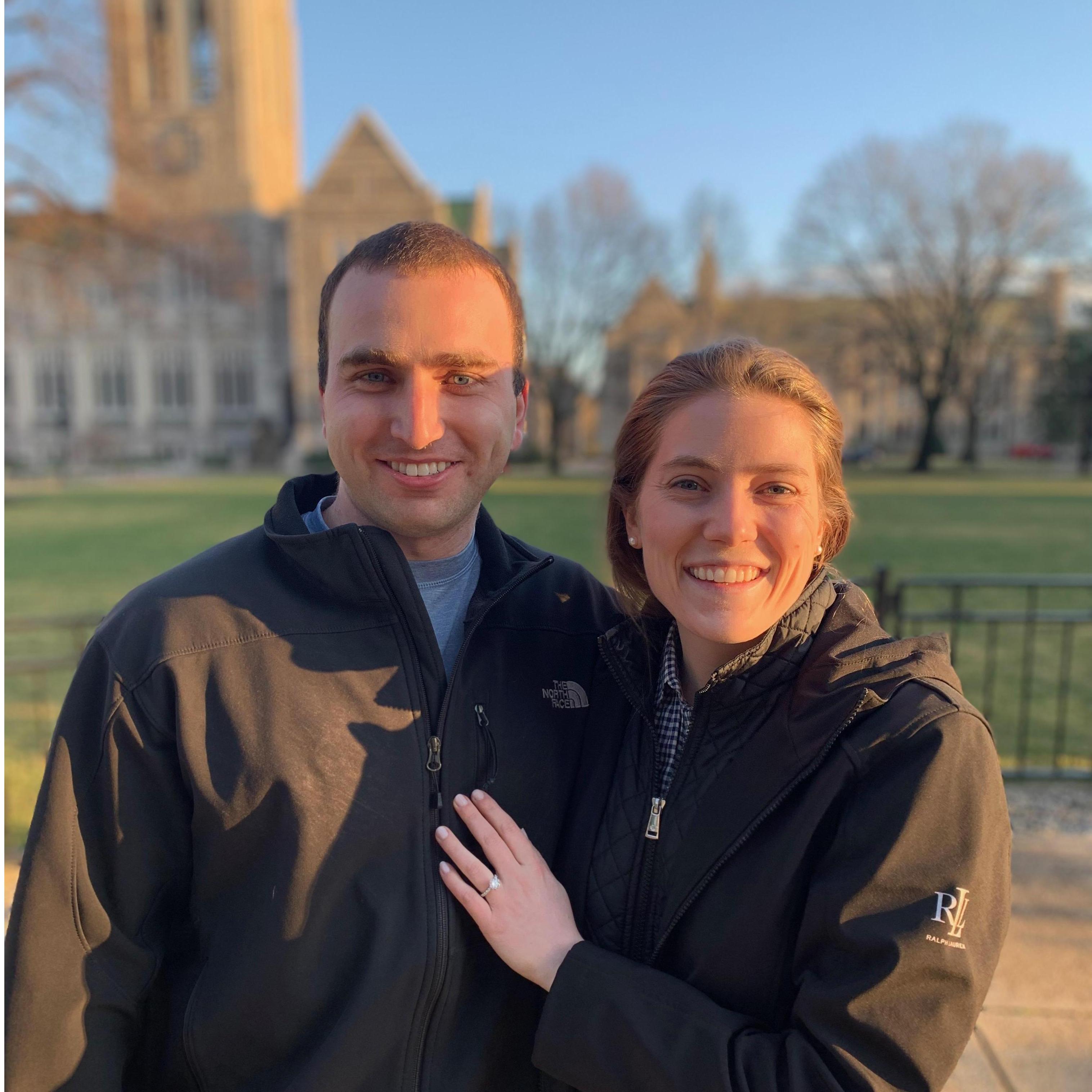 Right after Brian popped the question!