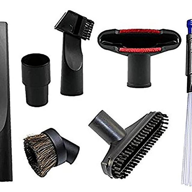 Replacement 1 1/4 inch Vacuum attachments to ​1 3/8 inch Vacuum Accessories Cleaning Kit Brush Nozzle Crevice Tool for Standard Hose