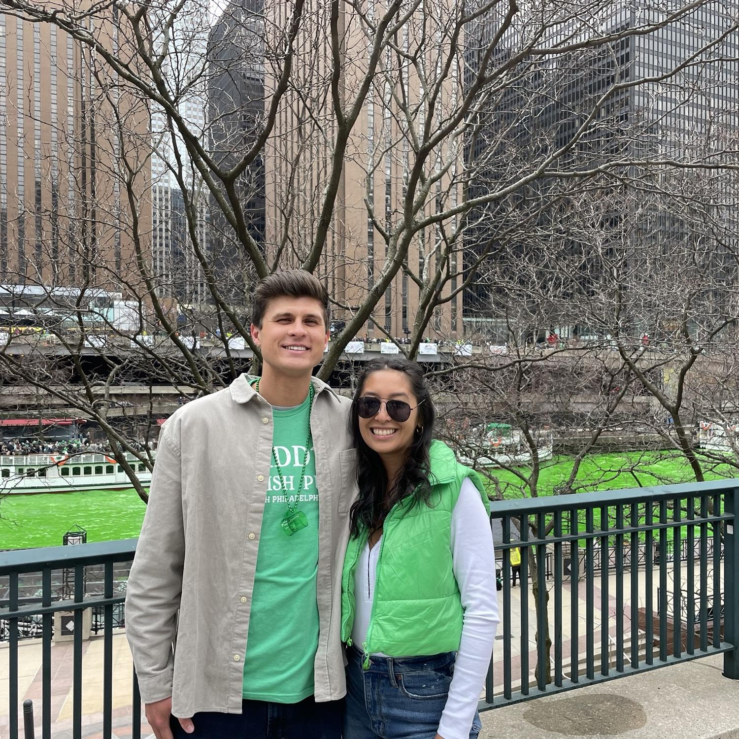 St. Patrick’s Day in Chicago where Nathan would later move for PA school
March 2023
