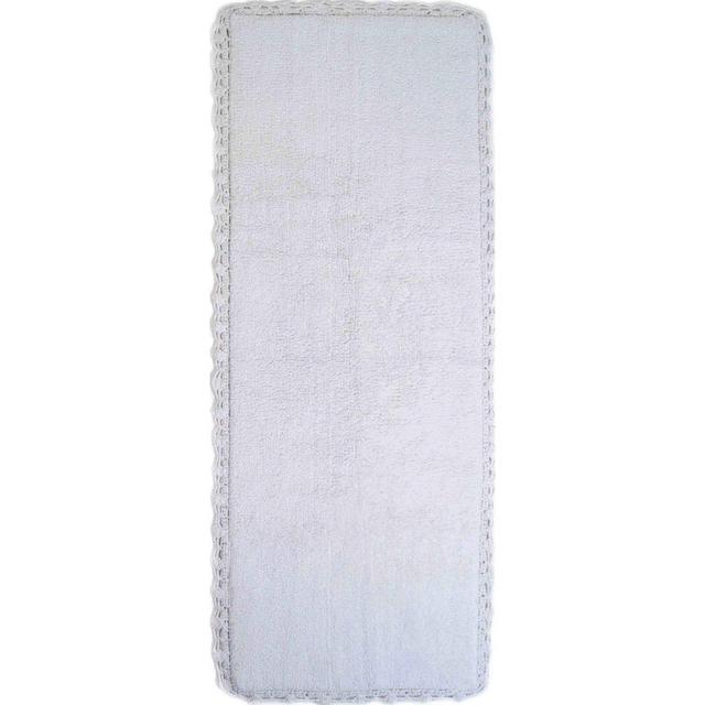 Crochet 22" x 60" Bath Runner in White