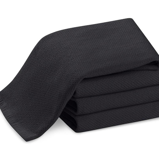 All Purpose Pantry Towels, Set of 8, Jet Black