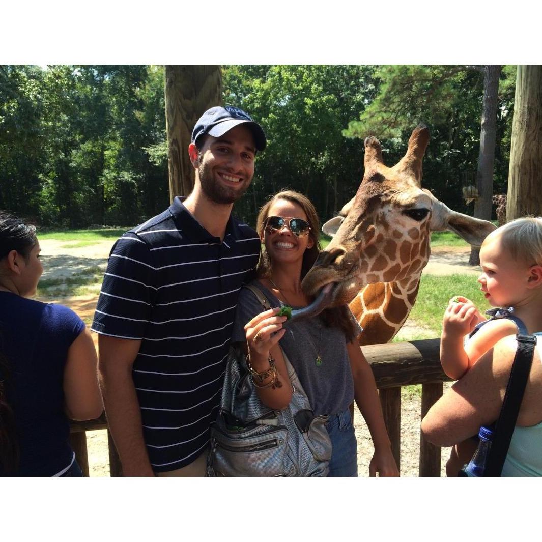 August 2016 - at the Columbia Riverbanks Zoo where we went on our second date.
