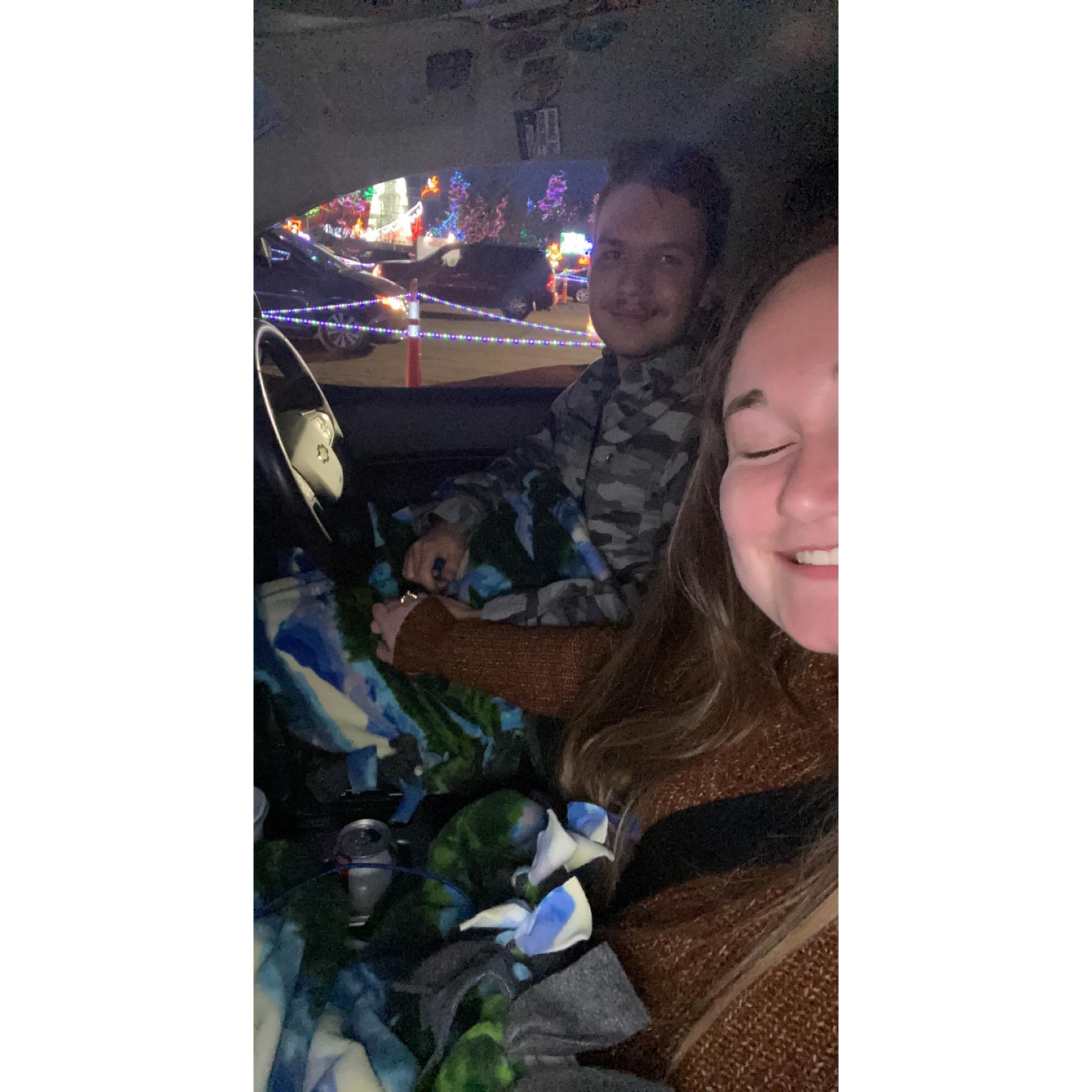 Bentleyville Year 5. Matching car blankets. December 2020.