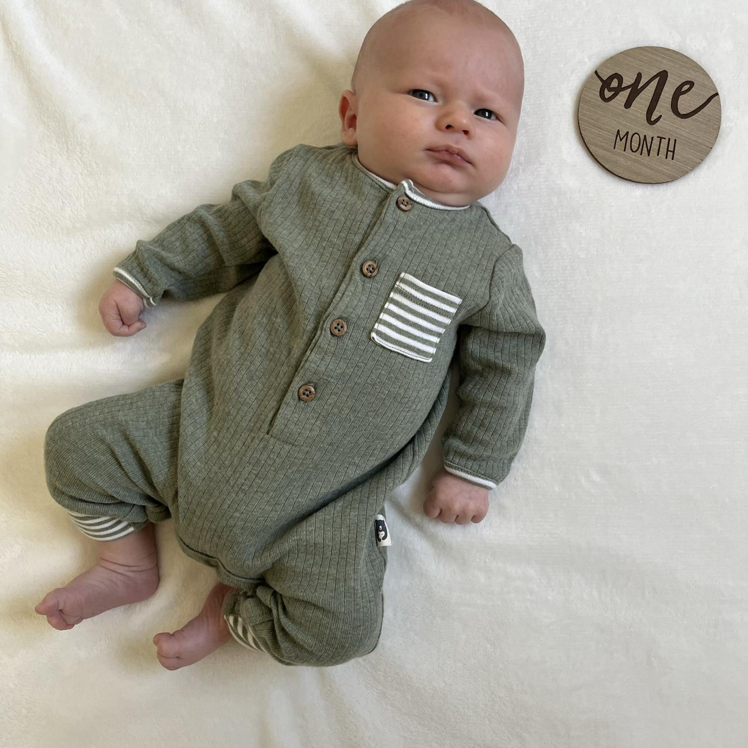 Celebrated 1 month of being parents and loving on our boy!