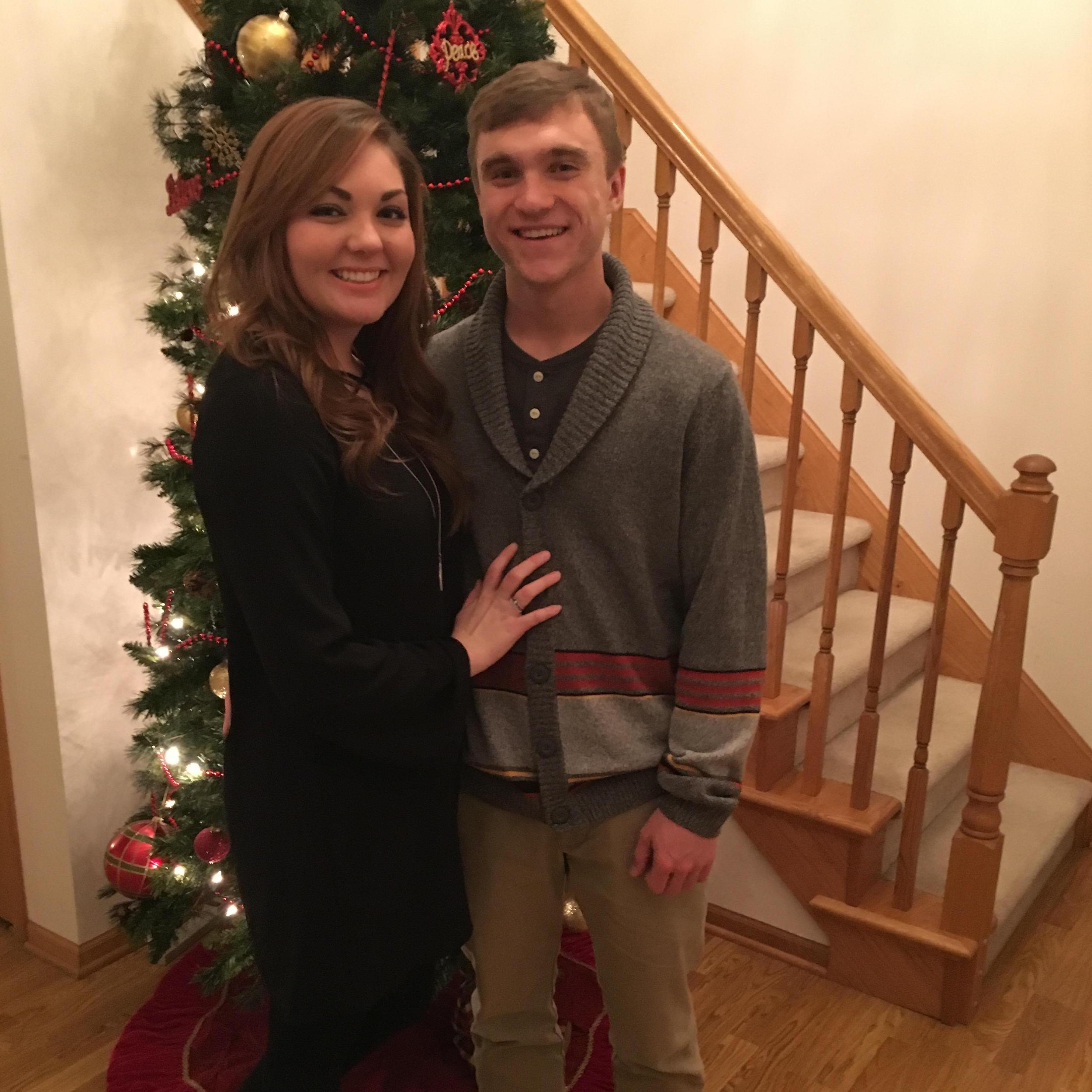 Their first Christmas together. -December 2016