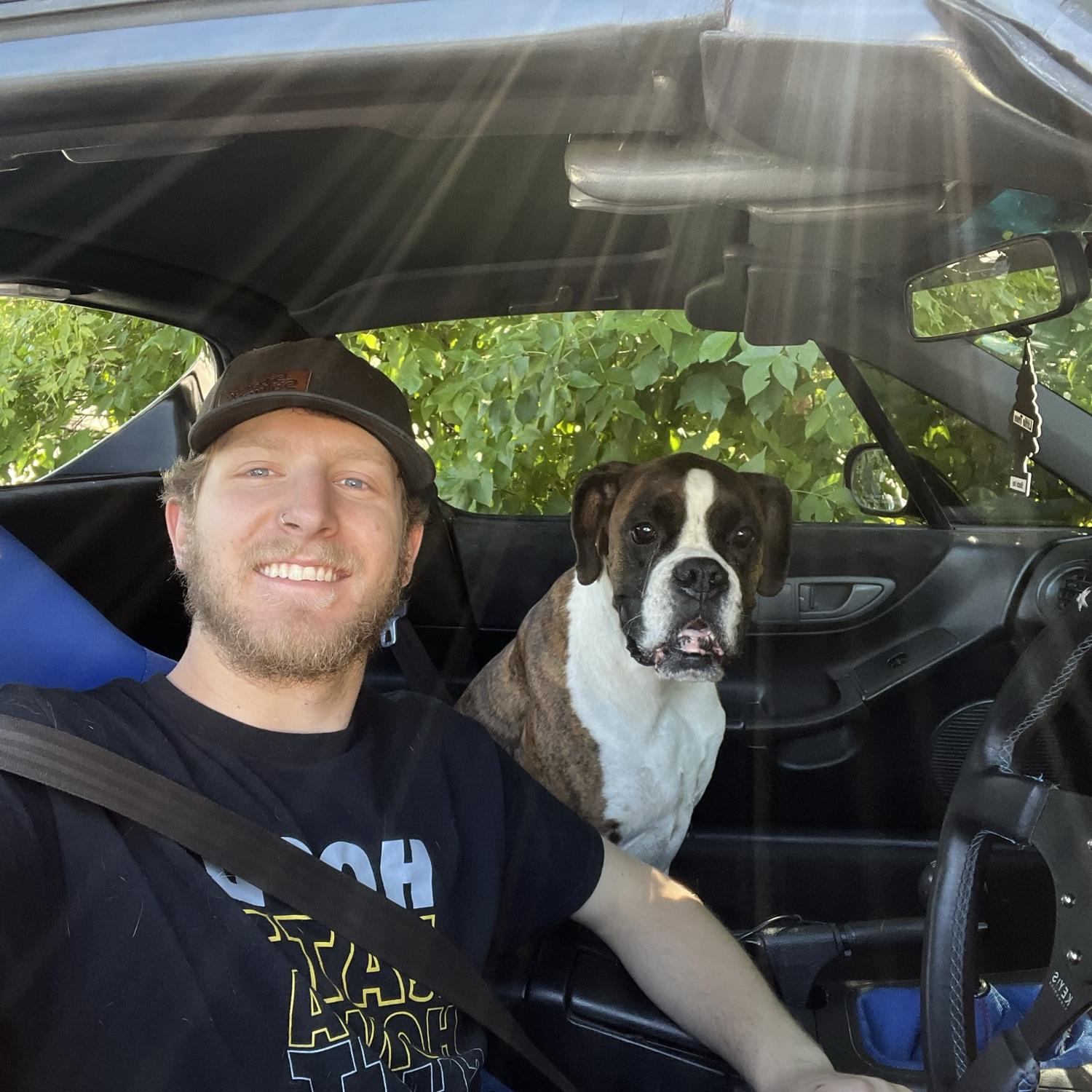 Trey & Toby in the Del Sol