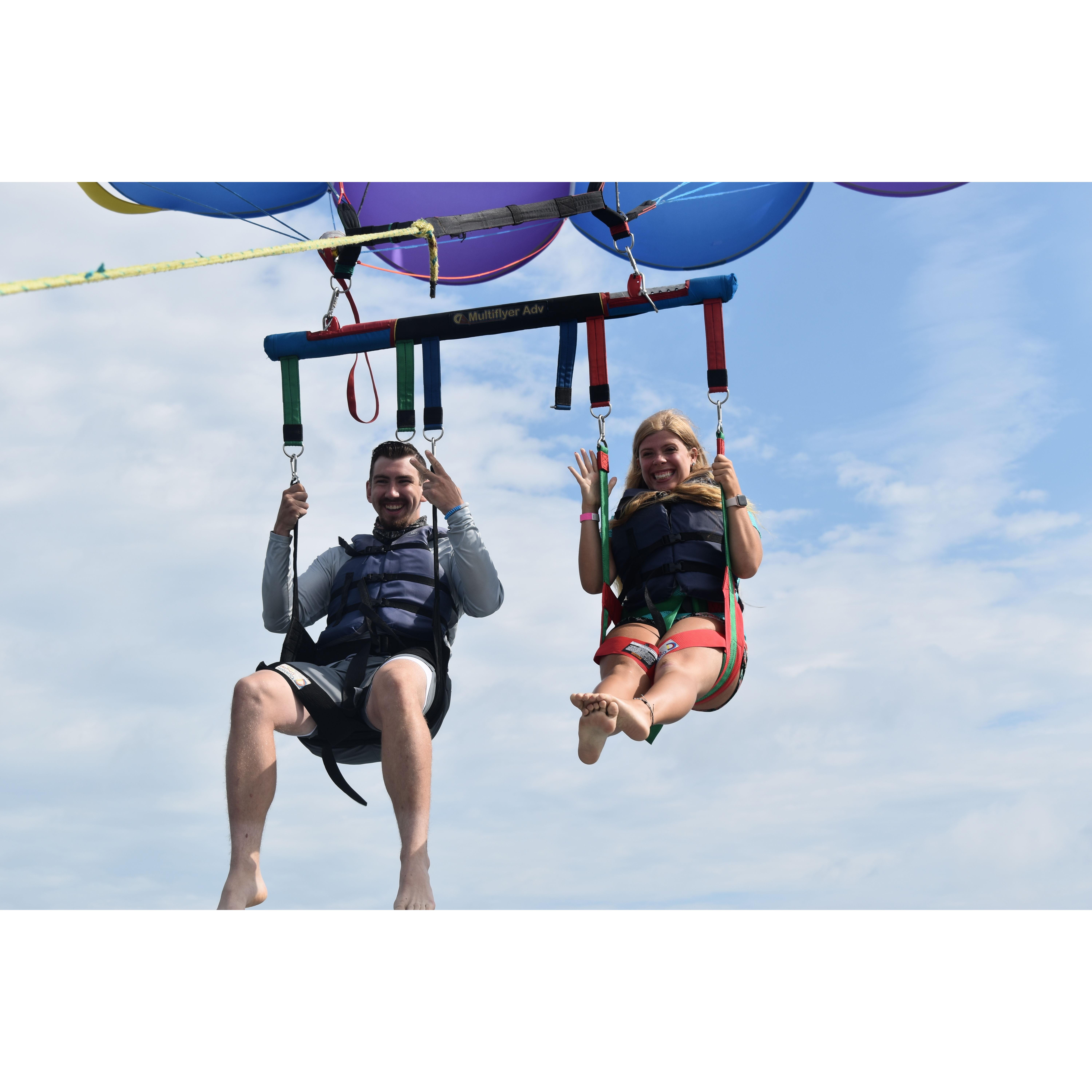 Parasailing in Lake George