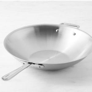 All-Clad D3 3-Ply Stainless Steel Wok 14-Inch