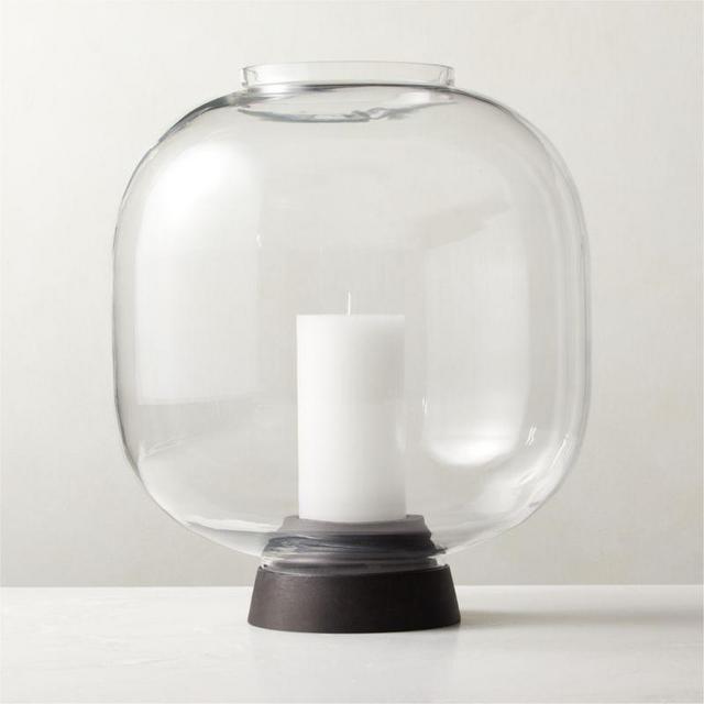 Axl Oversized Glass Hurricane Candle Holder