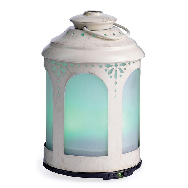 Airome Chelsea Medium Cut-Metal Essential Oil Diffuser|100 mL Humidifying Ultrasonic Aromatherapy Diffuser 8 Colorful LED Lights, Intermittent & Continual Mist, Auto Shut-Off