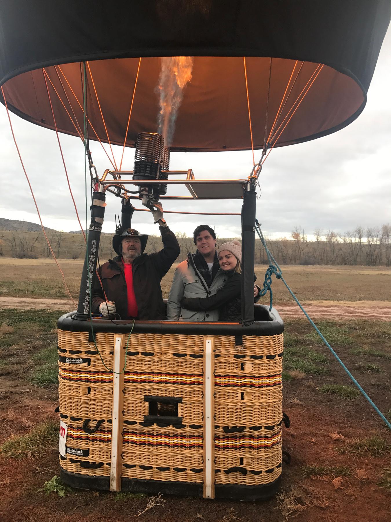 Hot air ballooning in Denver, CO.