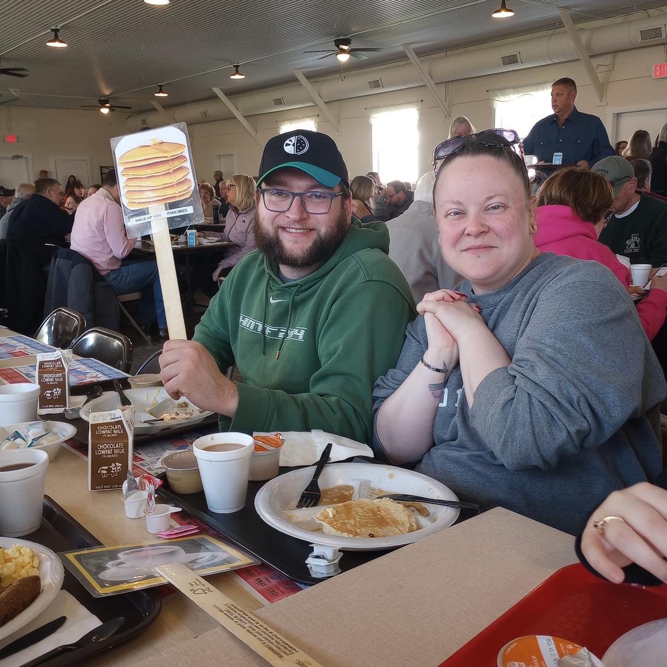 We went to Burton for a pancake breakfast!
(I was so, so sick on this day, but I didn't want to miss out on the pancakes.)