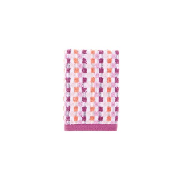 Wild Sage™ Pebble Stripe Washcloth in Warm Red
