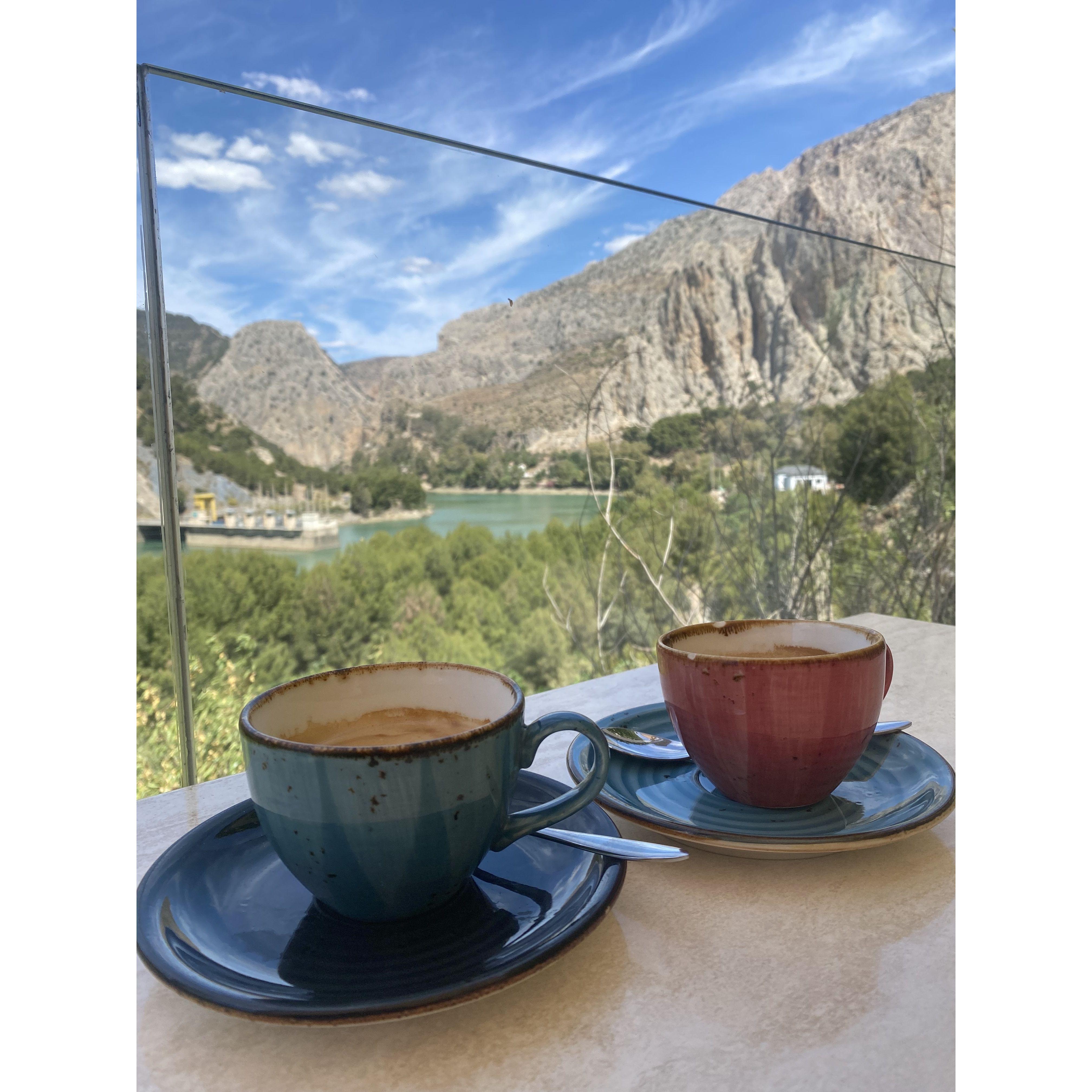 Cafes con la vista del Chorro!