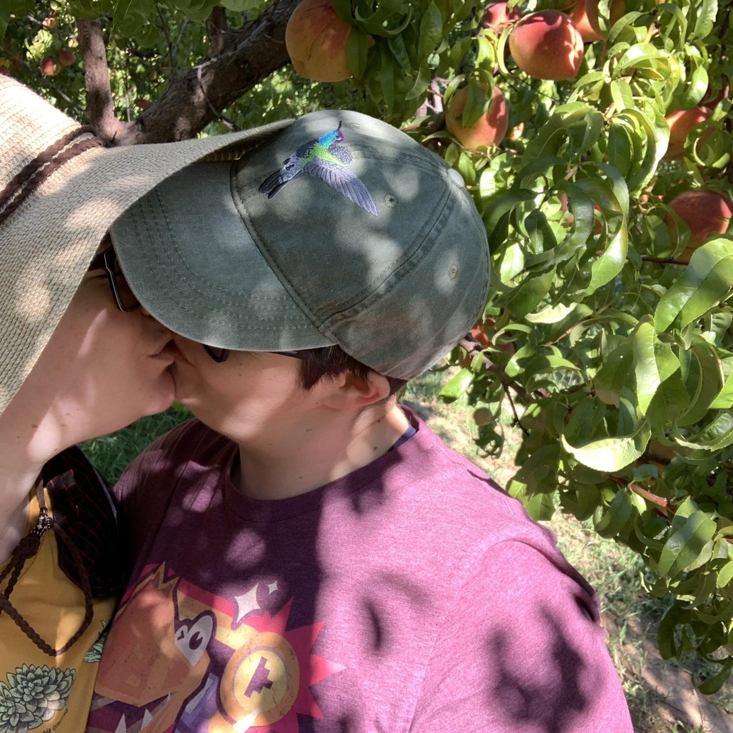 Peach picking!