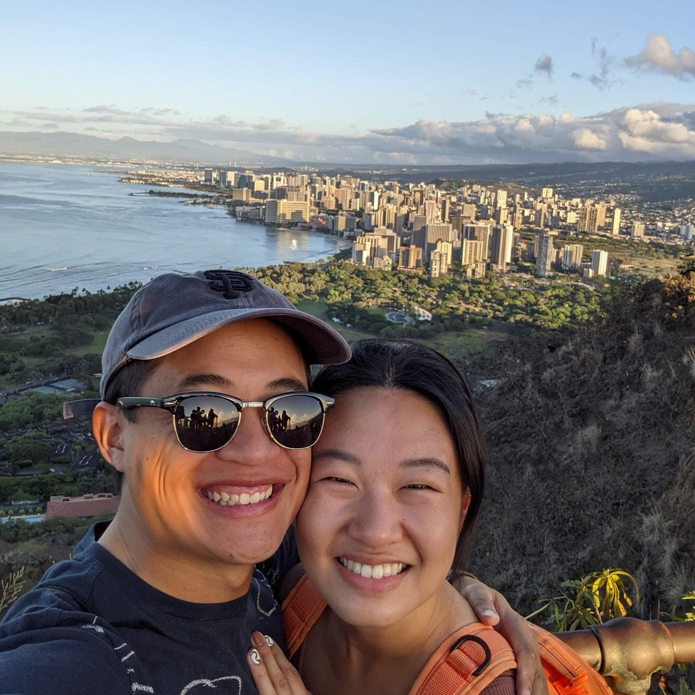 That time we hiked to the top of Diamond Head State Monument in Honolulu on our 7 year anniversary!