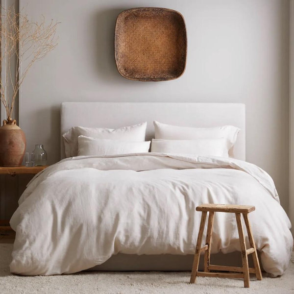 European Linen Deluxe Bedding Bundle/ Color-Sand/ Size-King