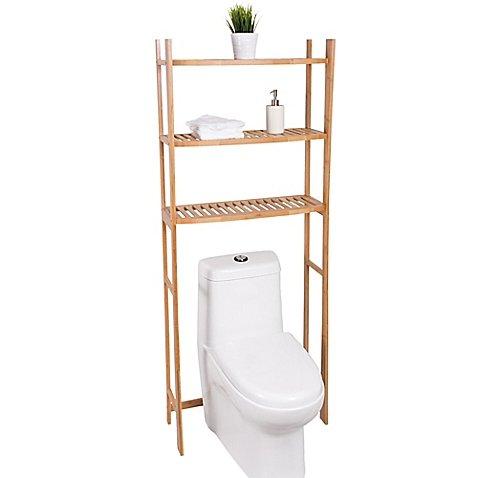 Best Living 3-Shelf Bamboo Over-the-Toilet Space Saver