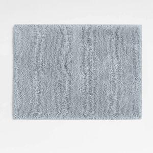Rylan Organic Cotton Mist Blue Bath Mat 18"x24"