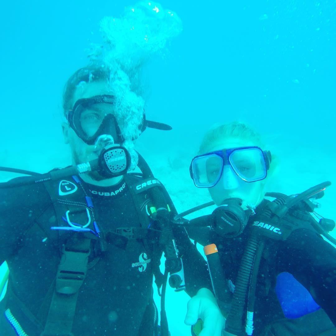 Diving into new adventures together, FL Keys, December 2018