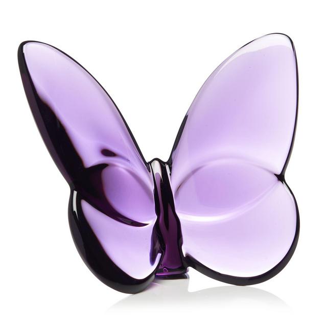Baccarat 2.5" Lucky Crystal Butterfly in Purple