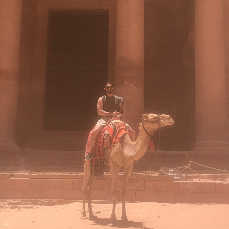 When he was still enjoying petra !