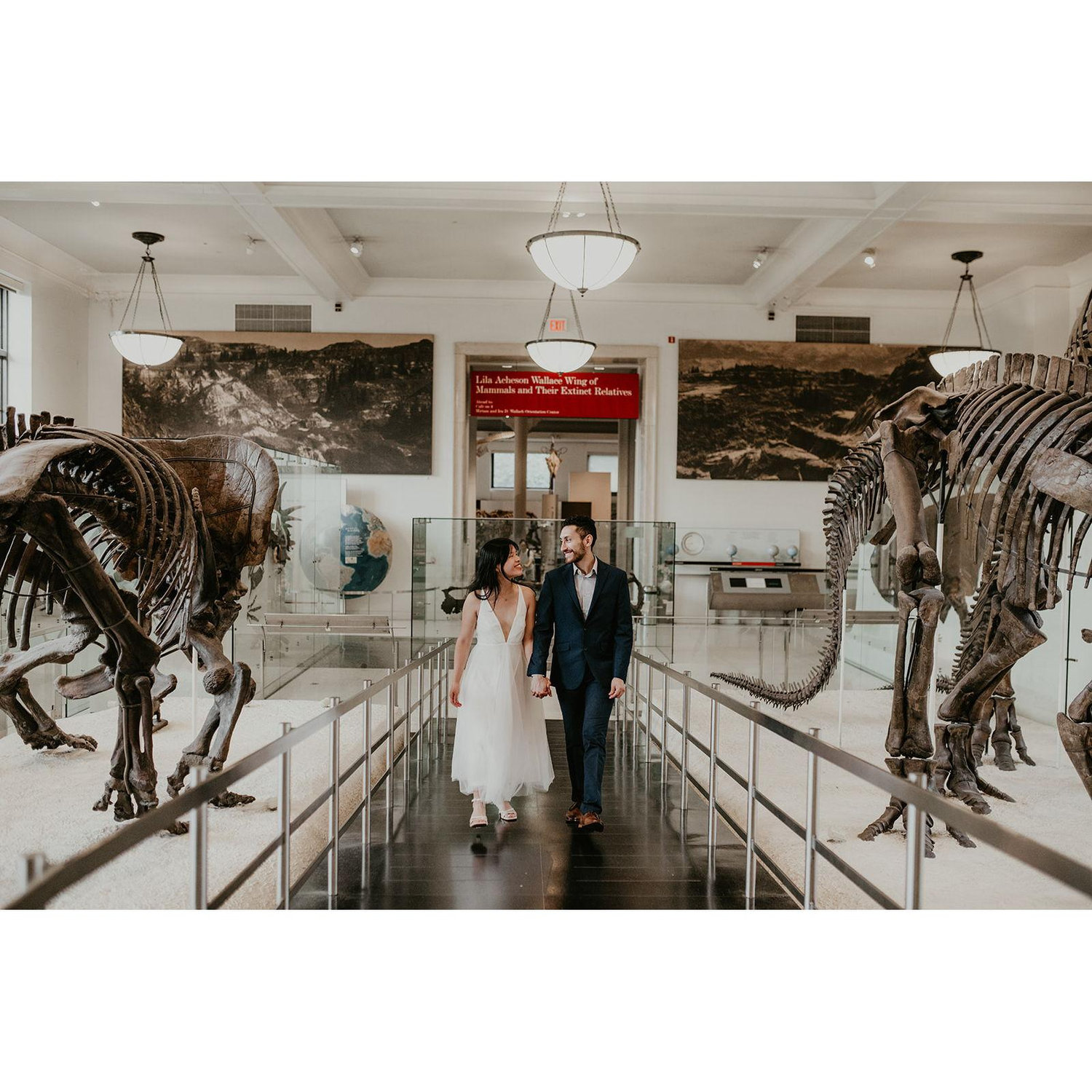 Our engagement shoot at the American Museum of Natural History