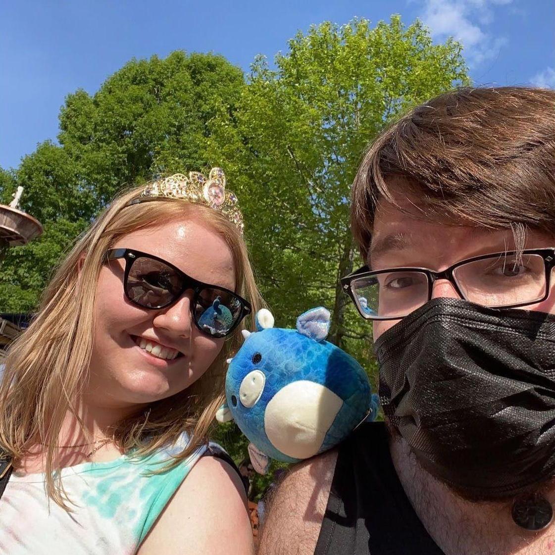 Watching the Joust at our first Renaissance Festival together!
