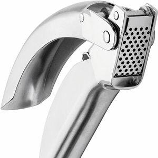 Kuhn Rikon Epicurean Garlic Press, Stainless Steel, 6.5 x 1 x 1.5 inches, Silver