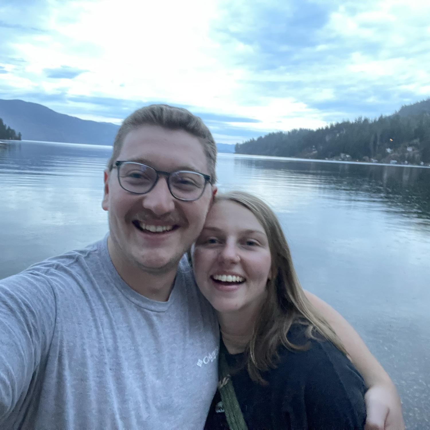Garfield Bay on Lake Pend Oreille, Josh & Karlie’s favorite camping spot and the place where they got engaged.