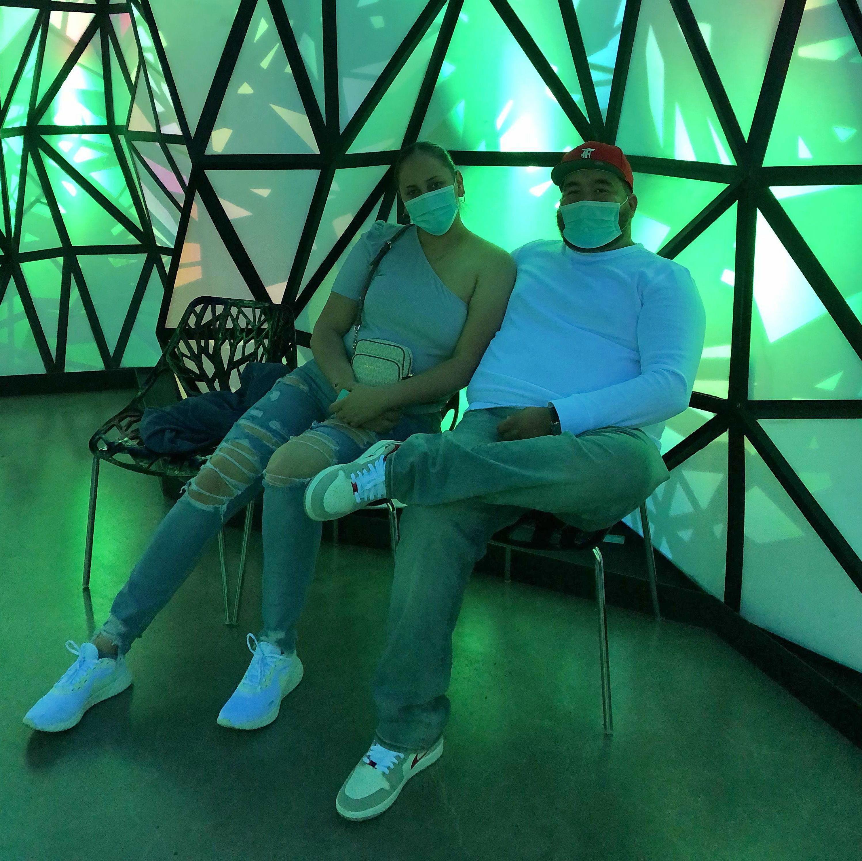 Tori and Ricky in Las Vegas for Ricky's birthday.