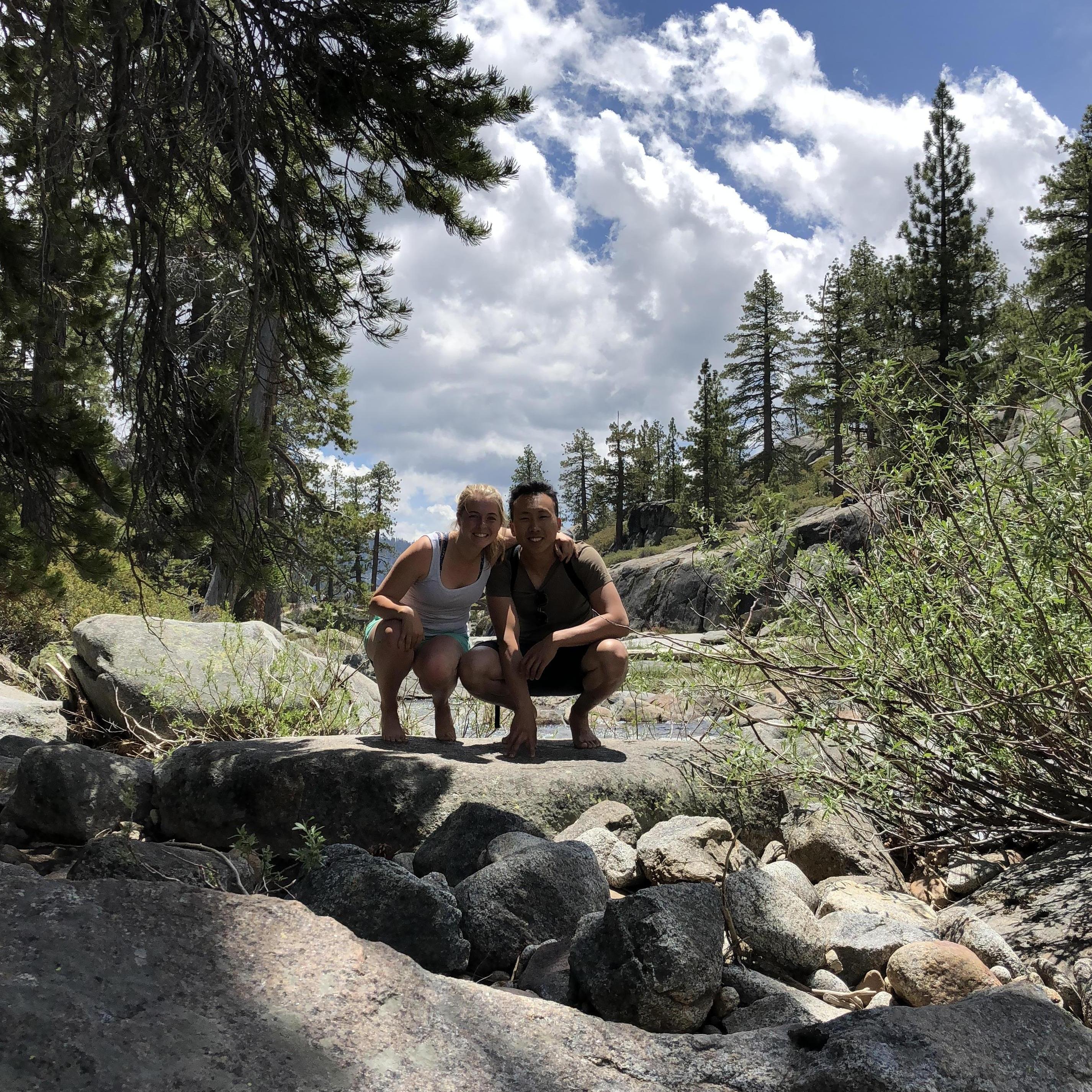 A really special photo for us - we wrote our future family values out right on that rock on the top of Yosemite Falls. We plan to hang this photo (+ our family values) on the wall in our future home.