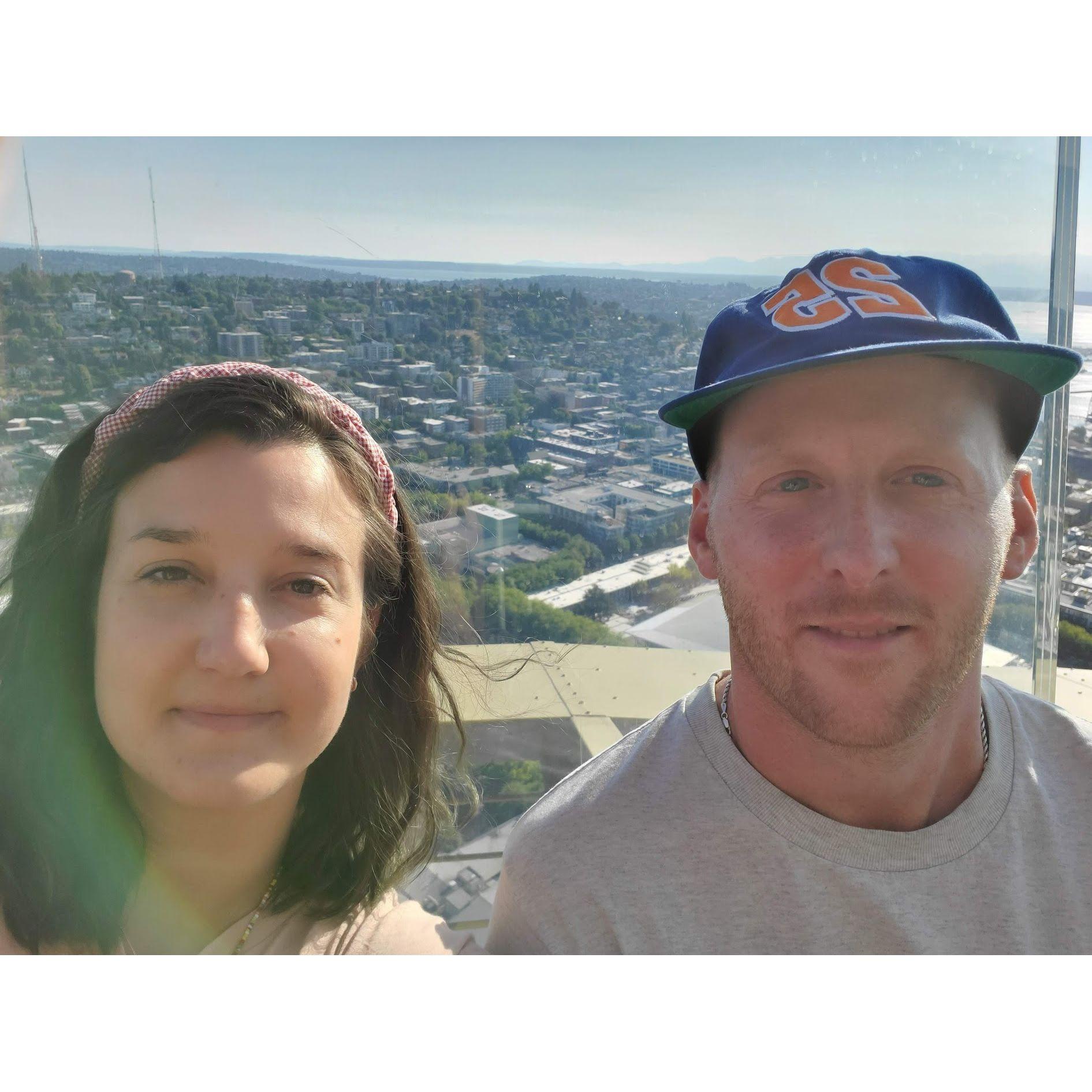 Top of the Space Needle, Seattle, July 2021
