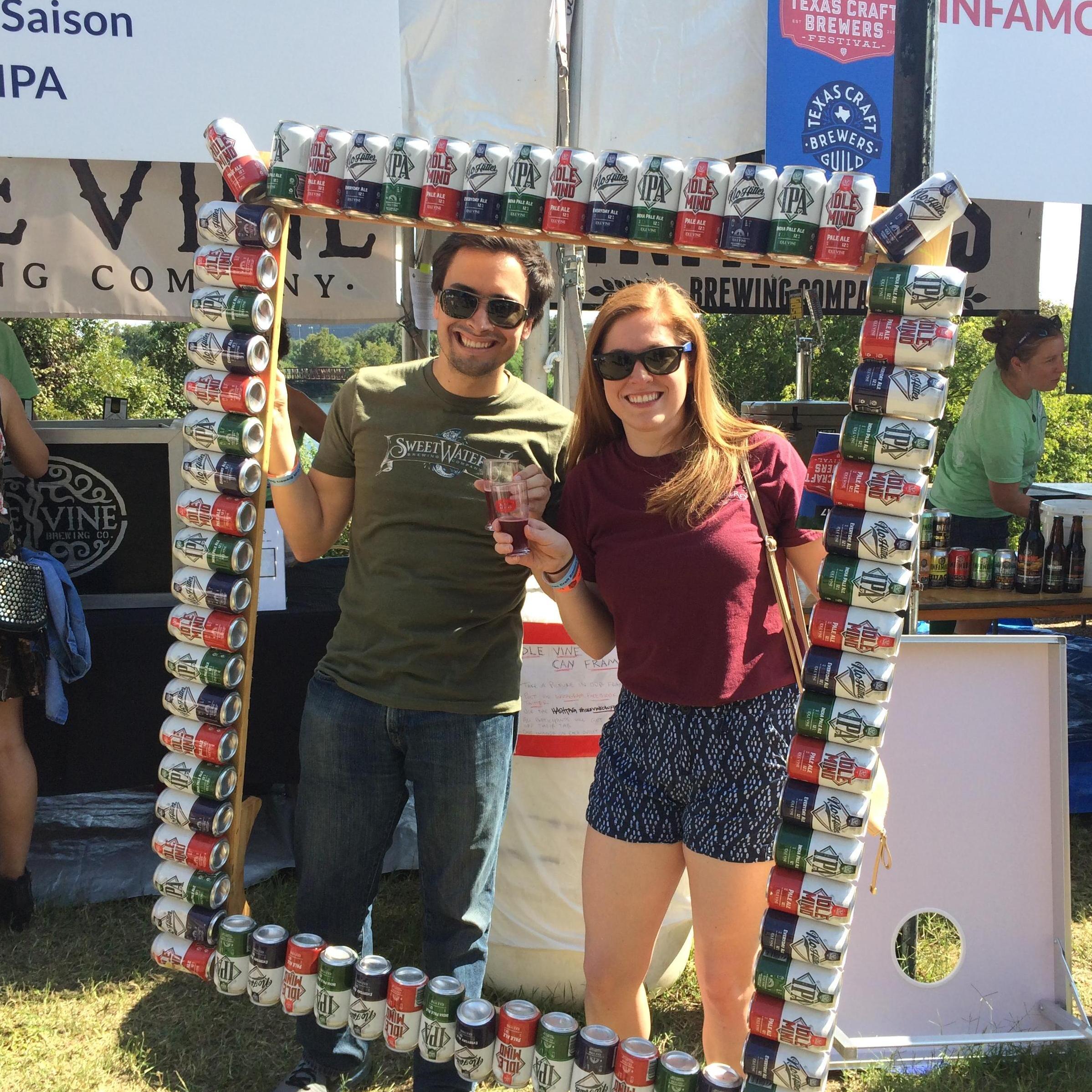 September 2017, Austin, TX: Getting mistaken for Sweetwater Brewing reps at a beer festival