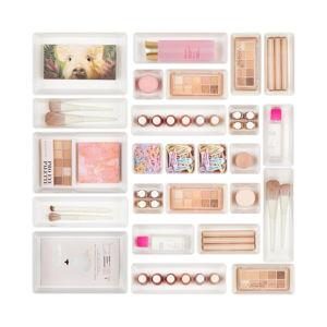 25 Pieces Plastic Drawer Organizers Set
