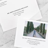 Verona Landscape | Black | Zola Save The Dates
