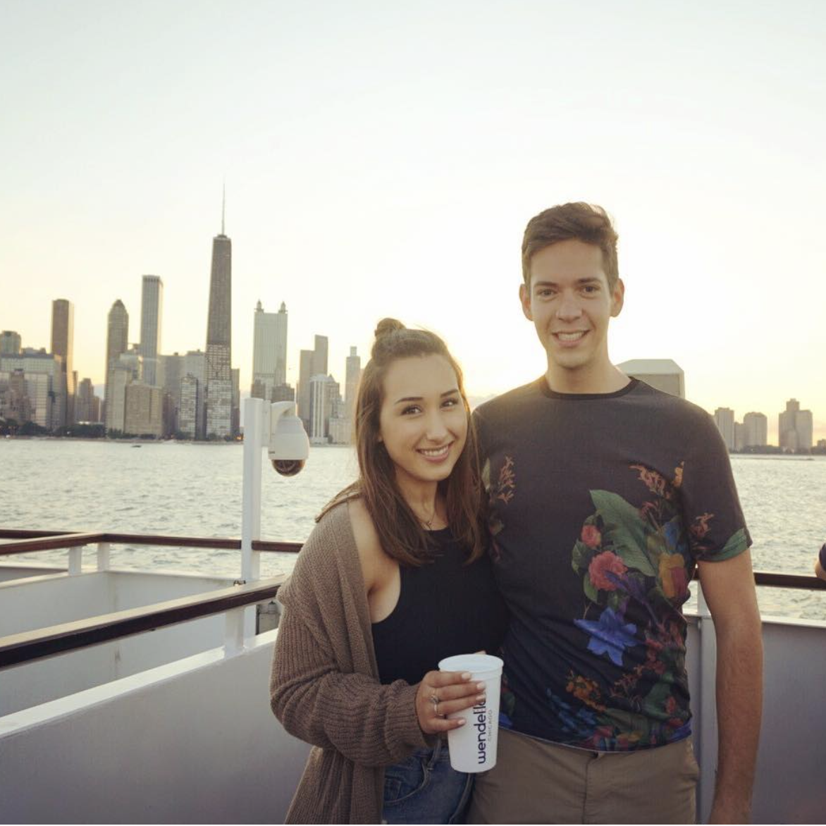 2017 - a few months after we met!