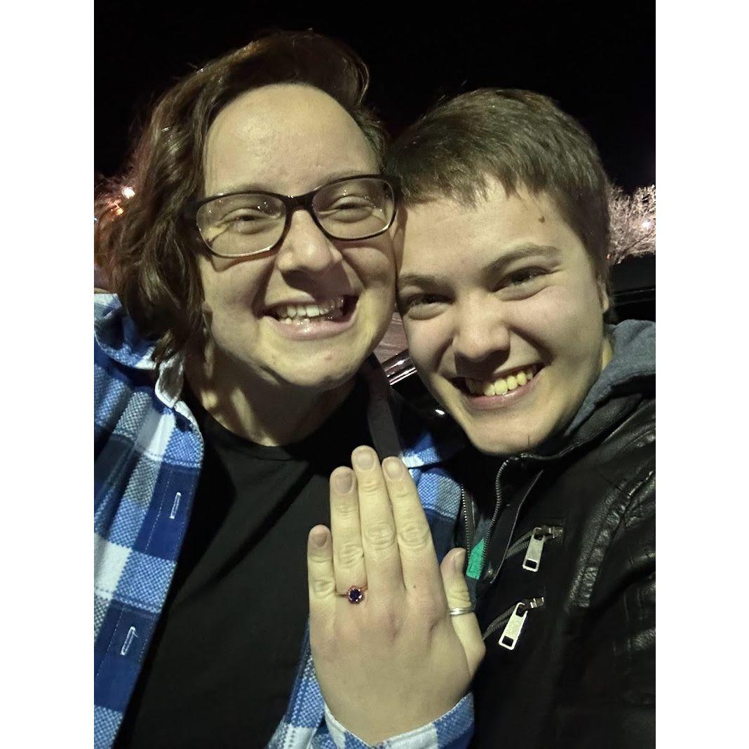 The night he asked for forever and I said YES!