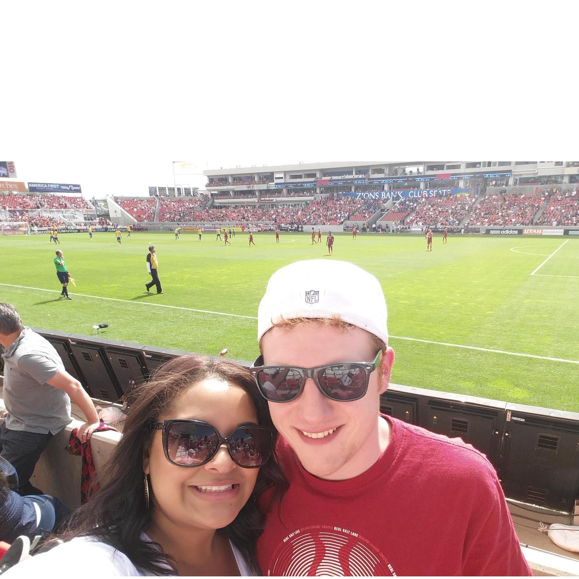 Our first date ! Go RSL!!