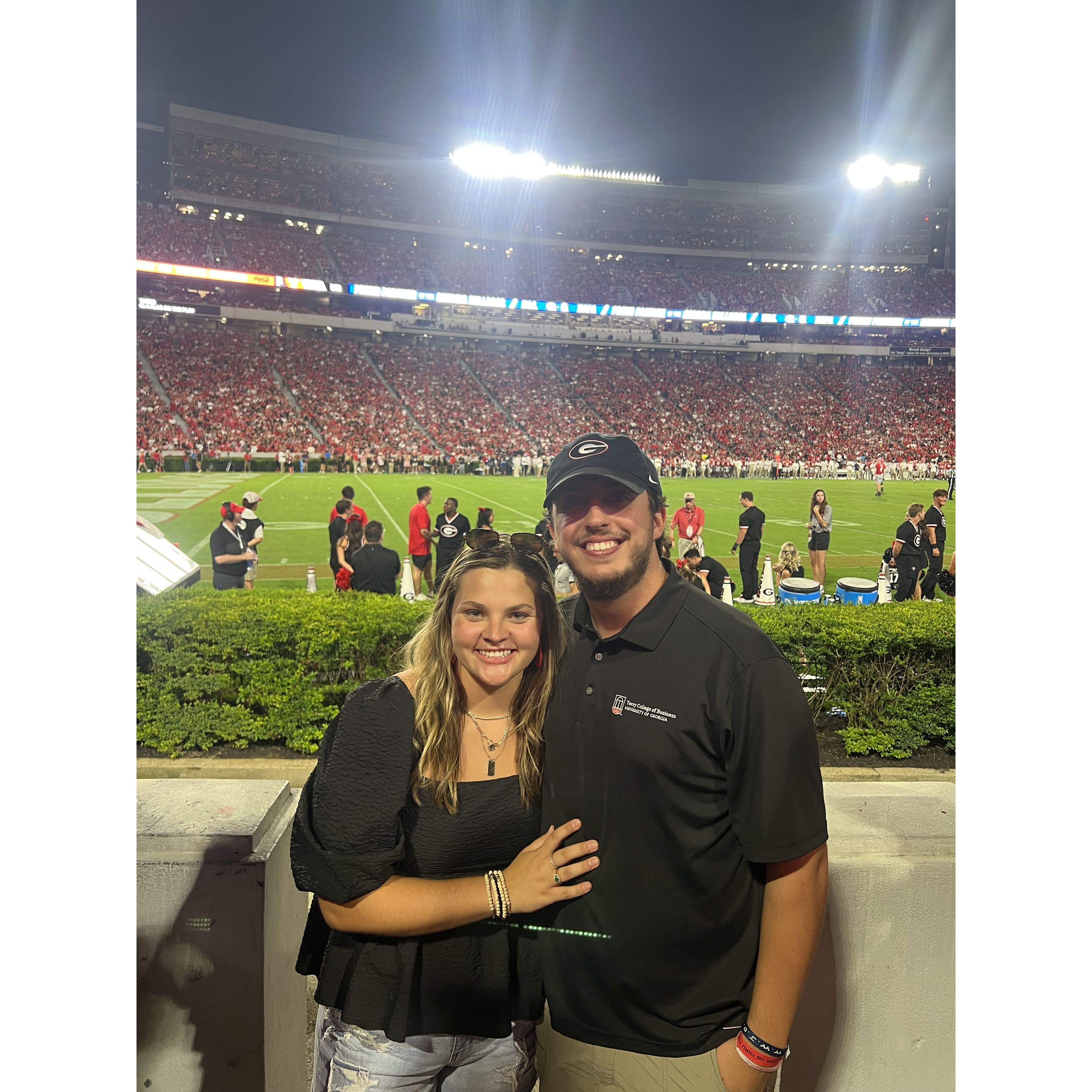 Our first Georgia game together