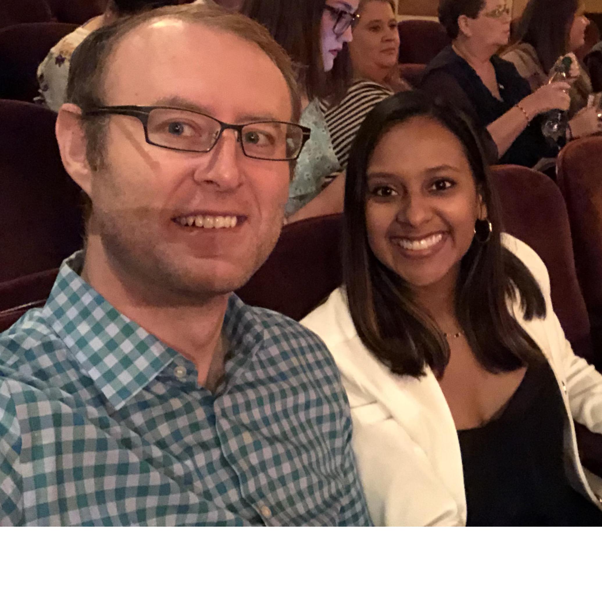 Watching the ballet with my baby <3