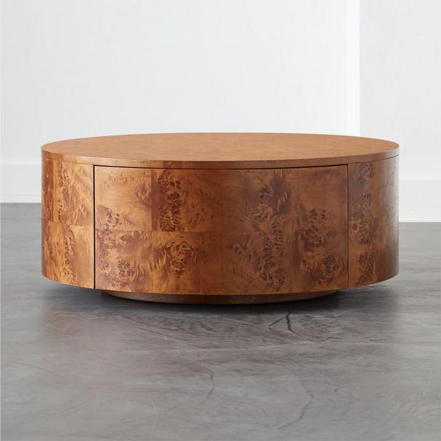 Burl Rotating Coffee Table