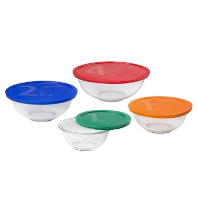 Pyrex®8-piece Mixing Bowl Set with Assorted Lids