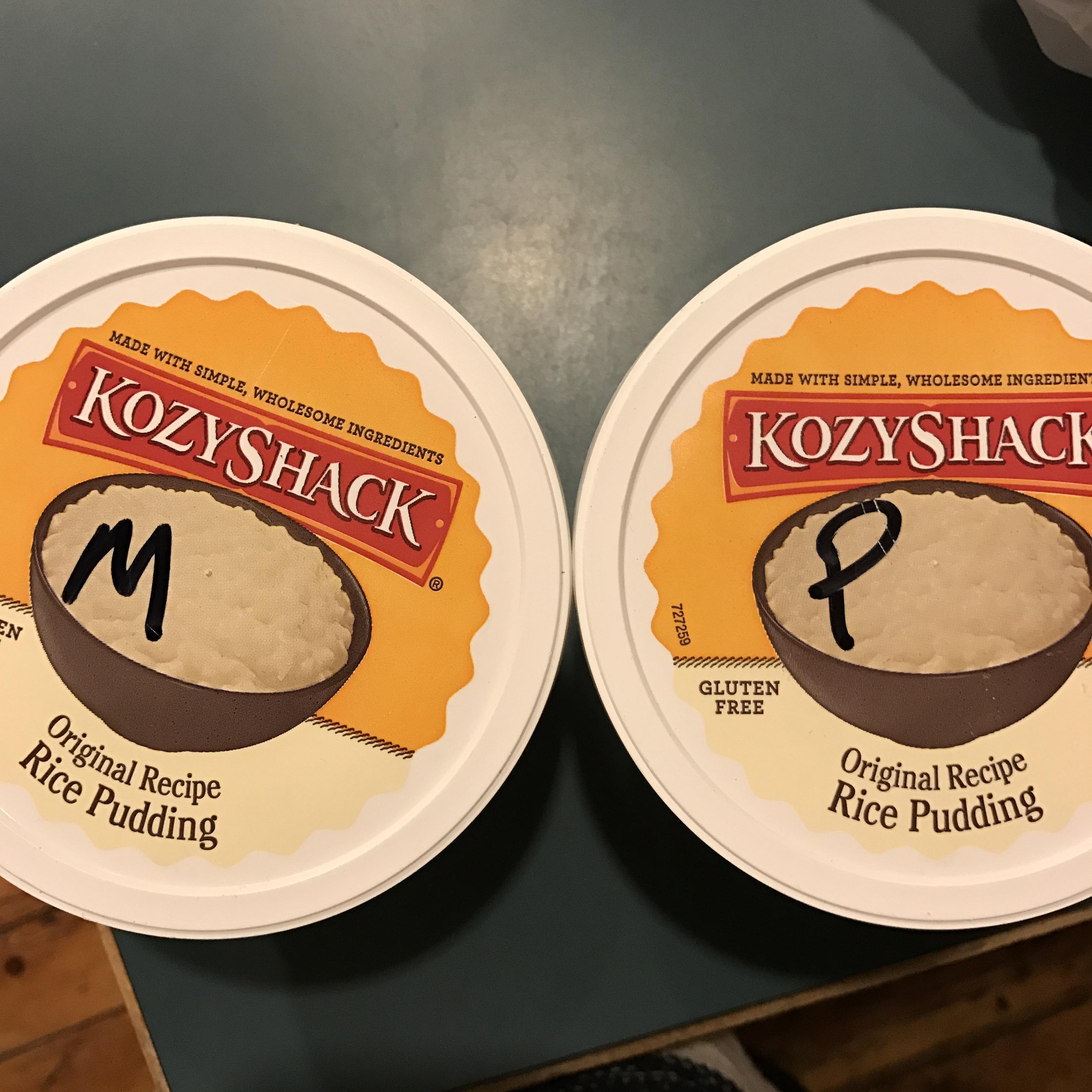 No sharing when it comes to Kozy Shack Rice Pudding