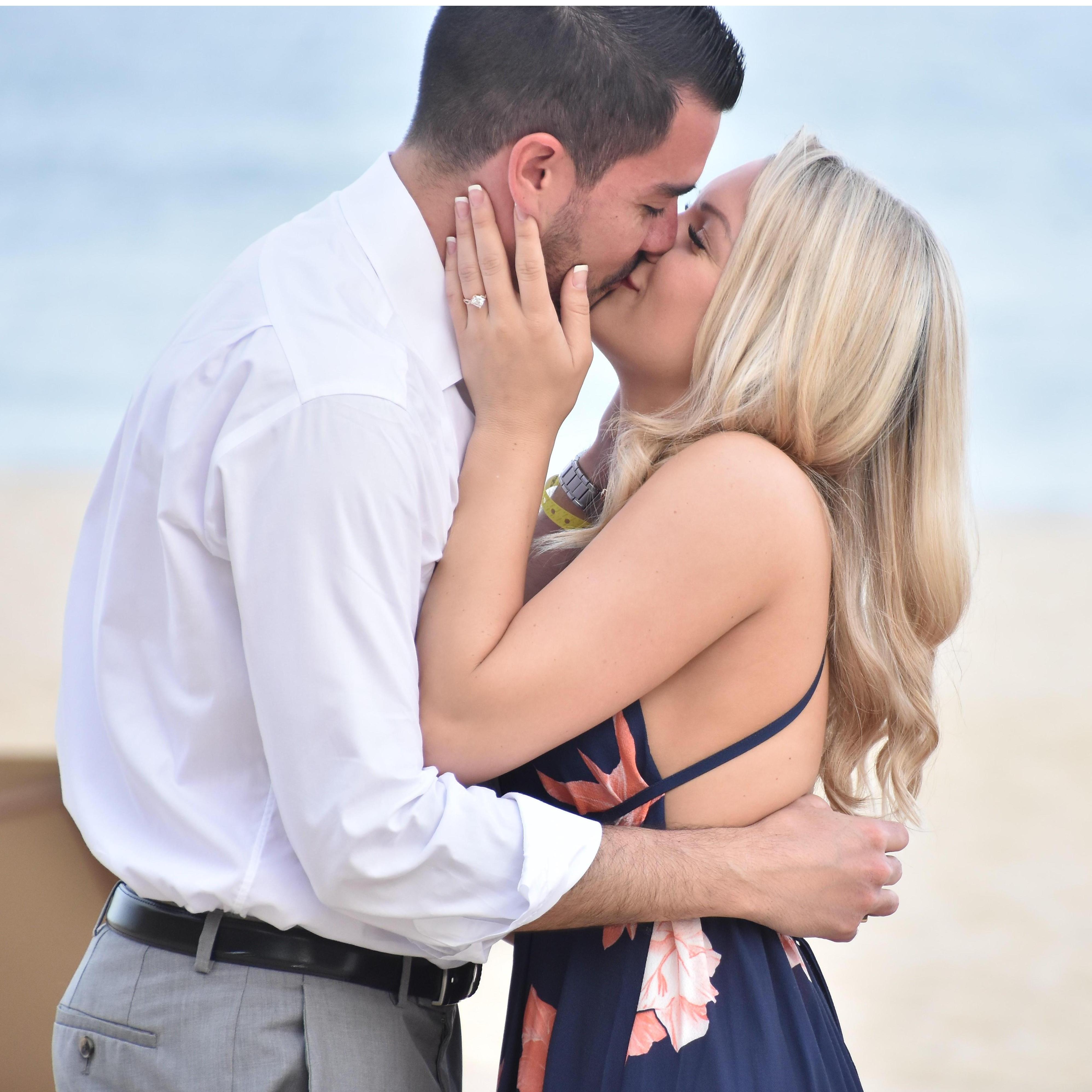 Brian popped the question in Cabo!