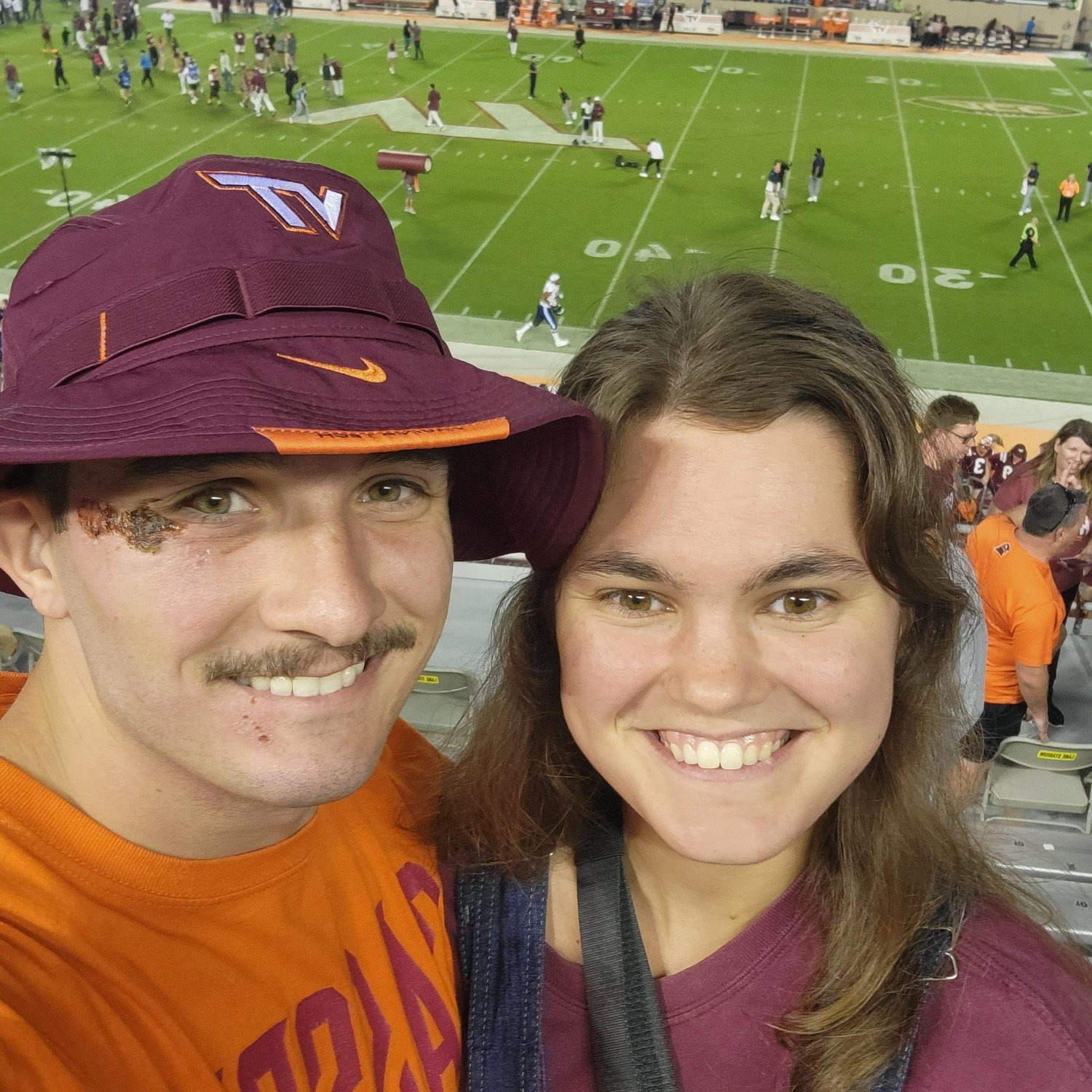 Hunter's first VT football game