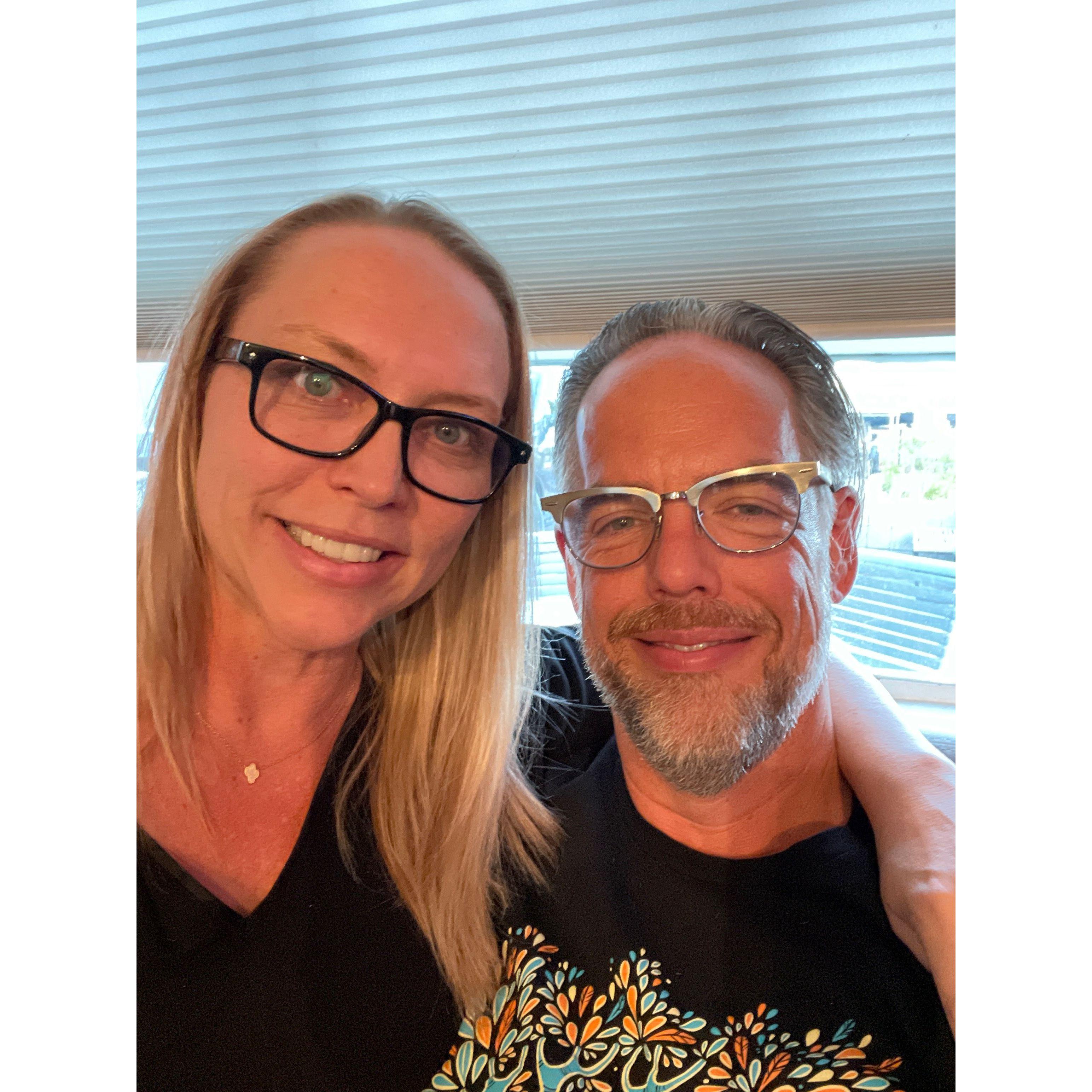 One of our first pics together as a couple in the Granada house